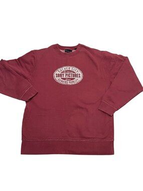Jones & Mitchell Culver City Sony Pictures Graphic Sweatshirt Maroon 90s Y2K